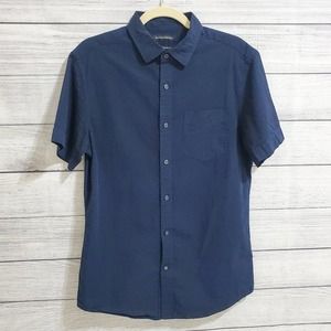 Banana Republic Grant Slim-Fit Short Sleeve (Navy)